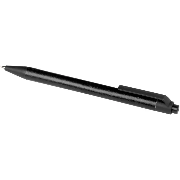 Chartik monochromatic recycled paper ballpoint pen with matte finish Crna