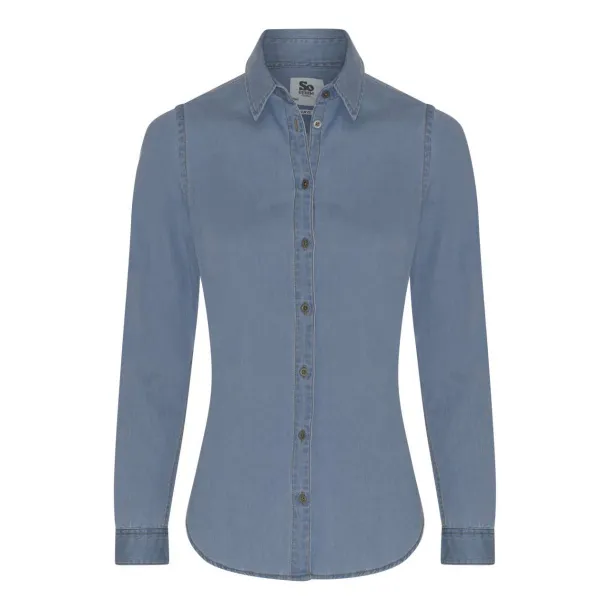  LUCY DENIM SHIRT - So Denim Light Blue