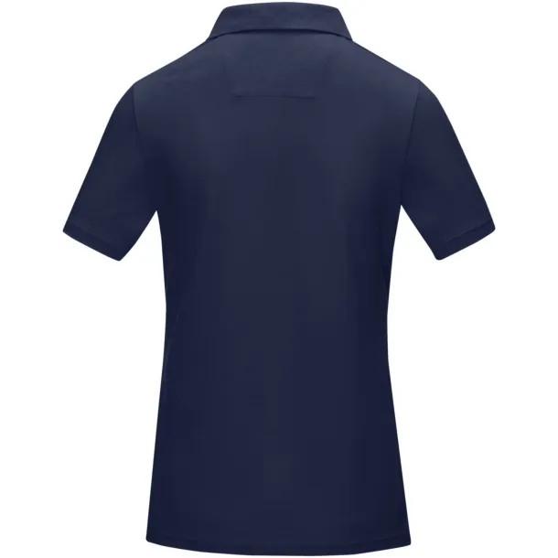 Graphite short sleeve women’s GOTS organic polo - Elevate NXT Navy Blue