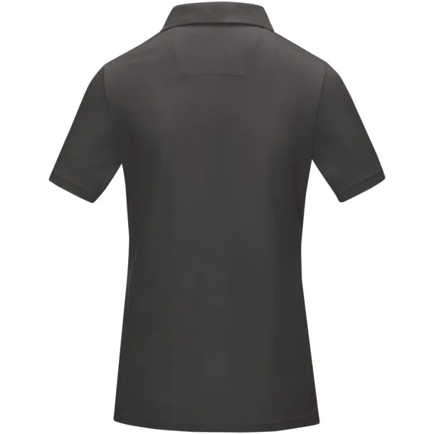 Graphite short sleeve women’s GOTS organic polo - Elevate NXT Storm grey