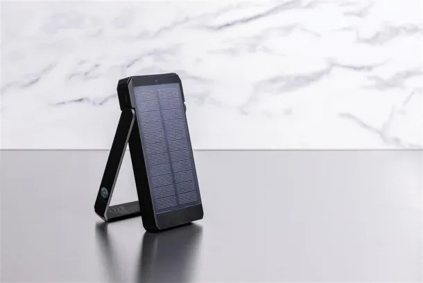 Skywave solarna prijenosna baterija od RCS reciklirane plastike, 10 000 mAh - XD Xclusive Crna