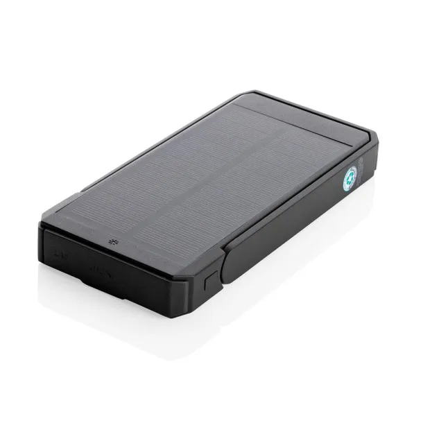  Skywave solarna prijenosna baterija od RCS reciklirane plastike, 10 000 mAh - XD Xclusive Crna