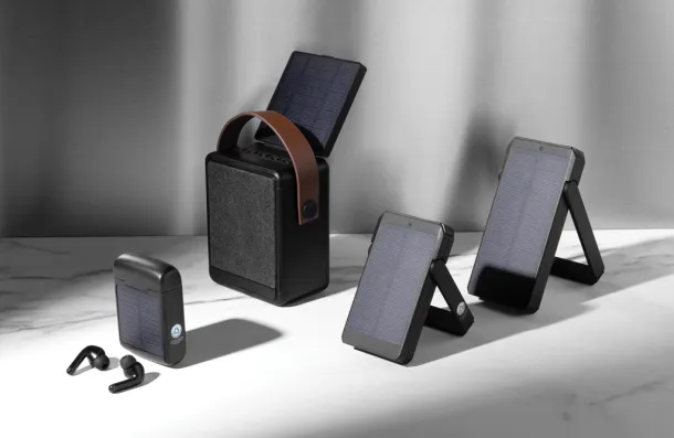  Skywave solarna prijenosna baterija od RCS reciklirane plastike, 10 000 mAh - XD Xclusive Crna