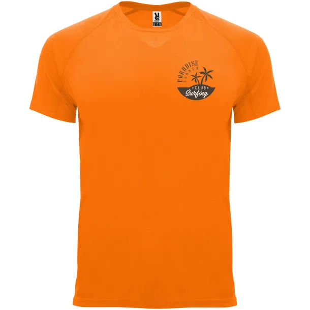 Bahrain short sleeve men's sports t-shirt - Roly Fluor Orange