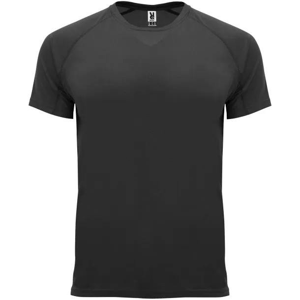 Bahrain short sleeve men's sports t-shirt - Roly Crna