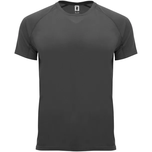 Bahrain short sleeve men's sports t-shirt - Roly Dark Lead