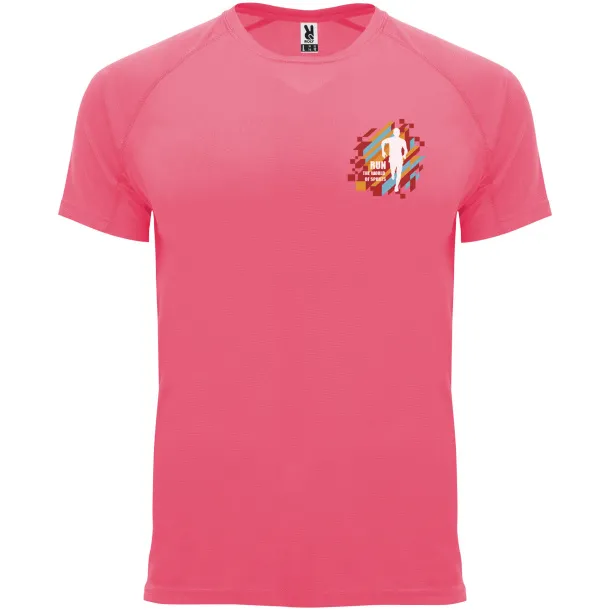 Bahrain short sleeve men's sports t-shirt - Roly Fluor Lady Pink