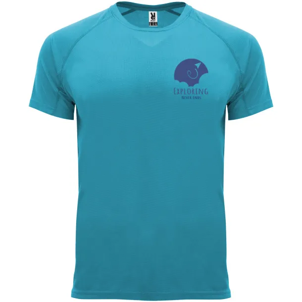 Bahrain short sleeve men's sports t-shirt - Roly Turquois