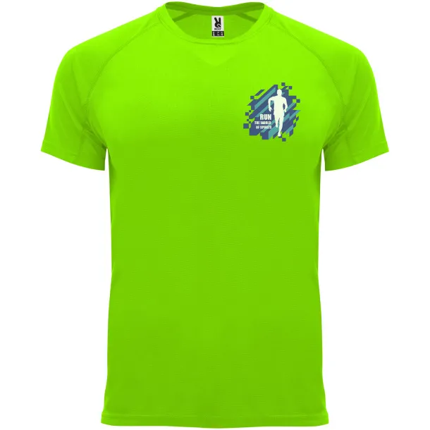 Bahrain short sleeve men's sports t-shirt - Roly Fluor Green