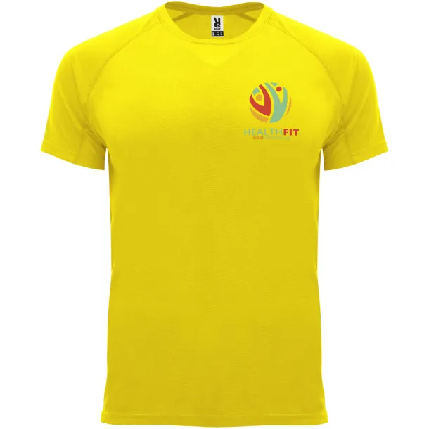 Bahrain short sleeve men's sports t-shirt - Roly Yellow