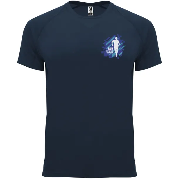 Bahrain short sleeve men's sports t-shirt - Roly Navy Blue