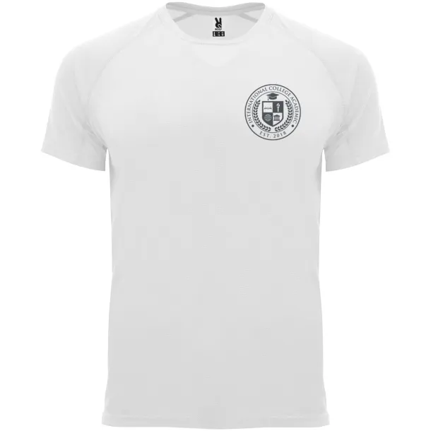 Bahrain short sleeve men's sports t-shirt - Roly White