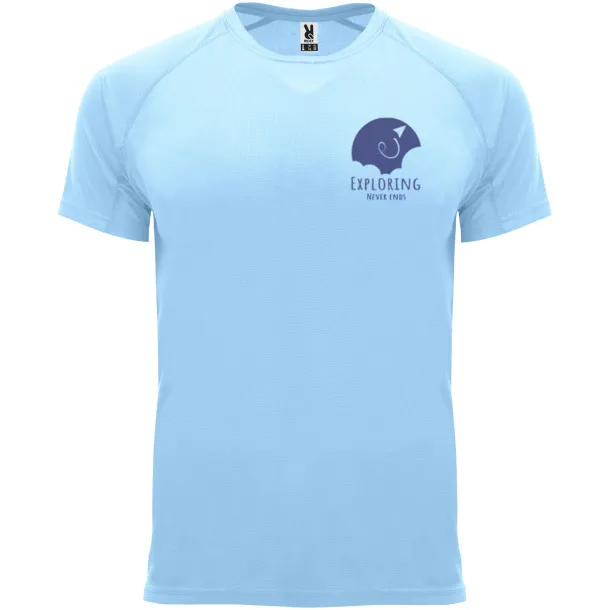 Bahrain short sleeve men's sports t-shirt - Roly Sky blue