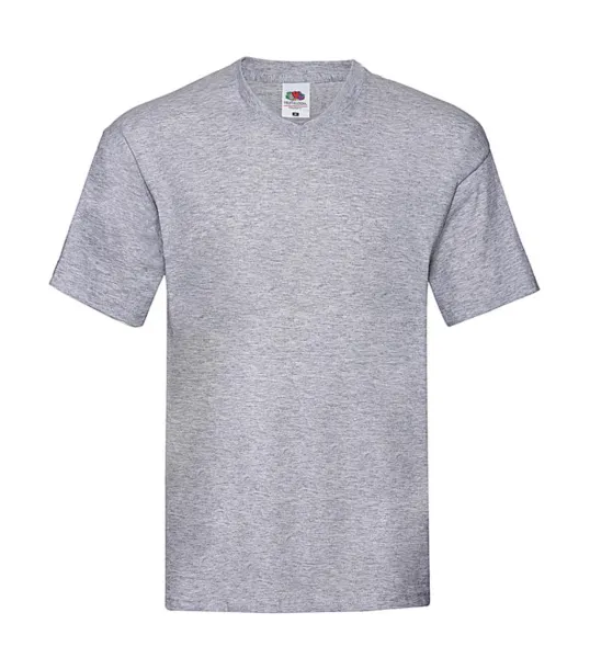  Klasična kratka majica s V-izrezom, 145 g/m² - Fruit of the Loom Heather Grey