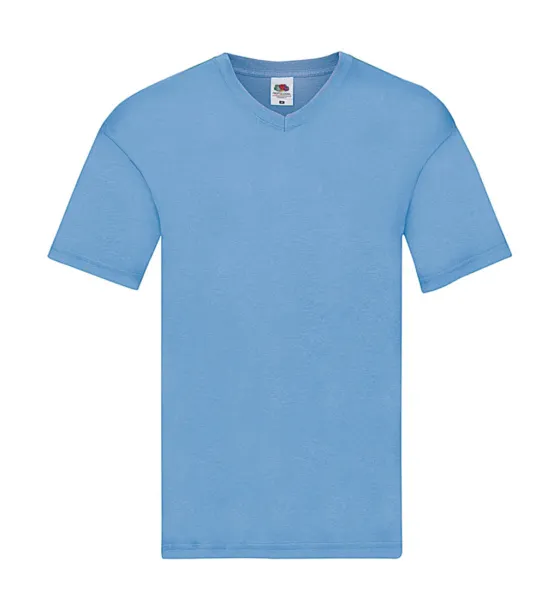  Original V-Neck T - Fruit of the Loom Sky blue