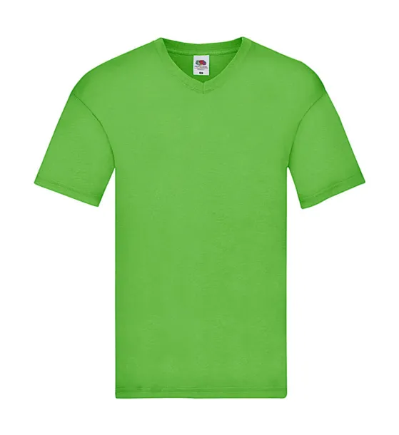  Original V-Neck T - Fruit of the Loom Lime Green