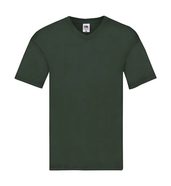  Original V-Neck T - Fruit of the Loom Bottle Green