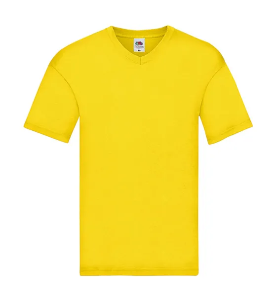  Original V-Neck T - Fruit of the Loom Yellow