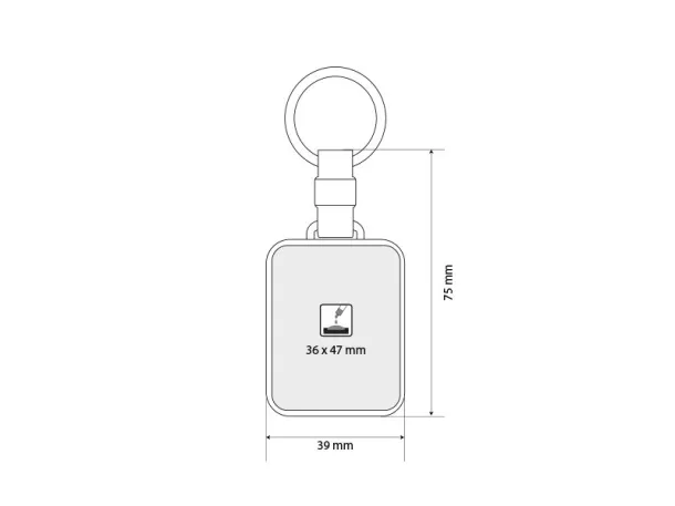 DOMINGO plastic key holder Black