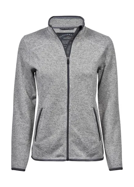  Ladies Outdoor Fleece Jacket - Tee Jays Grey Melange