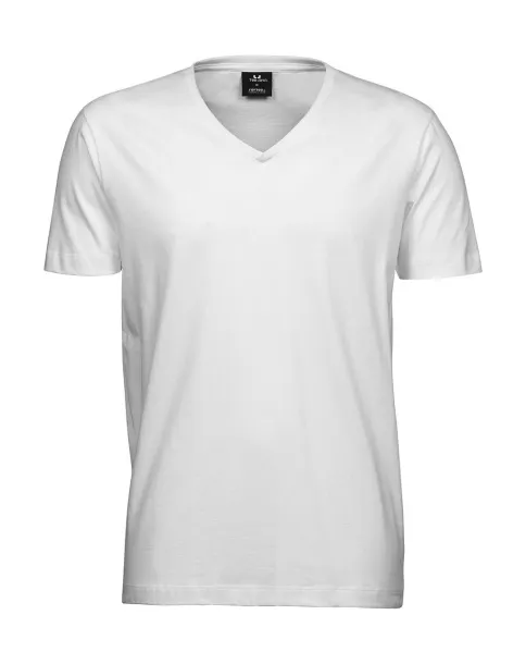  Muška kratka majica s V-izrezom, 185 g/m² - Tee Jays Bijela