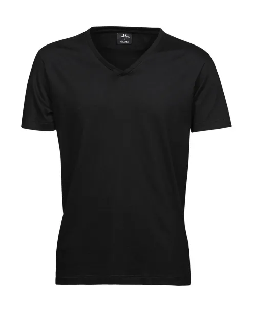  Muška kratka majica s V-izrezom, 185 g/m² - Tee Jays Crna