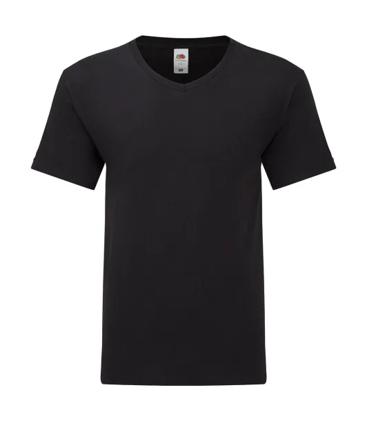  Muška kratka majica s V-izrezom, 150 g/m² - Fruit of the Loom Crna