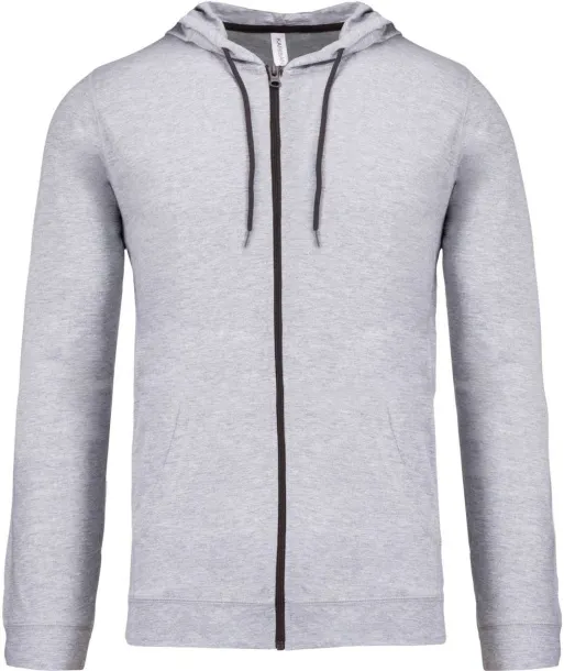  Lagana hoodica s patentom, 180 g/m2 - Kariban Oxford Grey