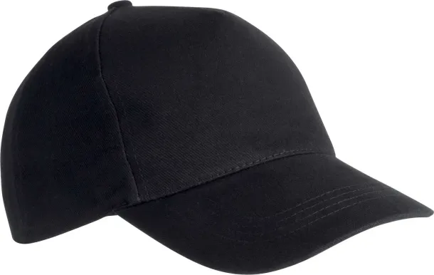  HEAVY COTTON CAP - 5 PANELS - K-UP Black