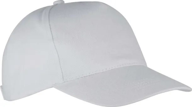  HEAVY COTTON CAP - 5 PANELS - K-UP White