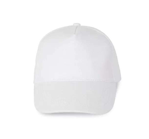  HEAVY COTTON CAP - 5 PANELS - K-UP White