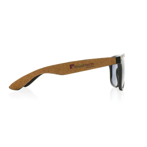  GRS recycled PC plastic sunglasses with FSC® cork - XD Collection Black 