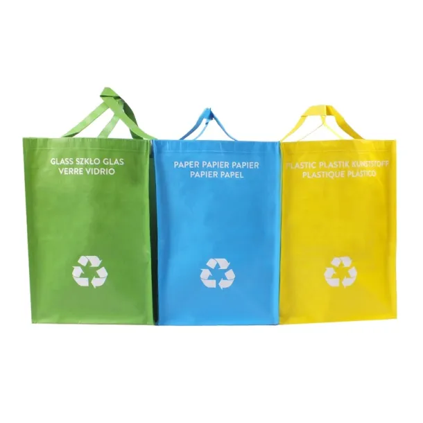  Recycle waste bags, 3 pcs multicolour