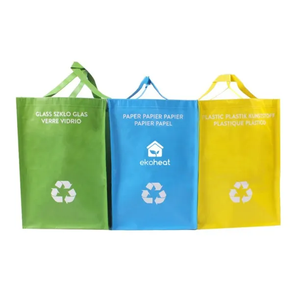  Recycle waste bags, 3 pcs multicolour