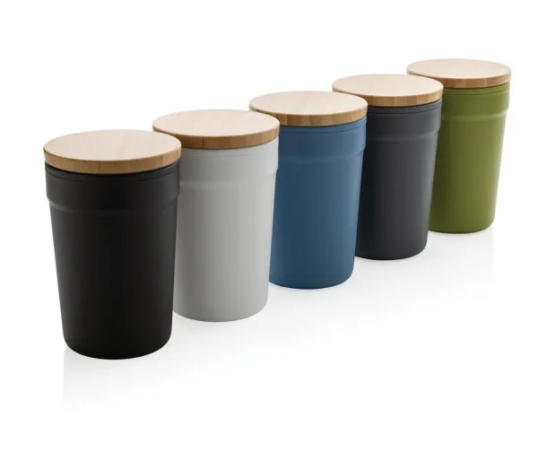  GRS RPP mug with FSC® bamboo lid - XD Collection Black 