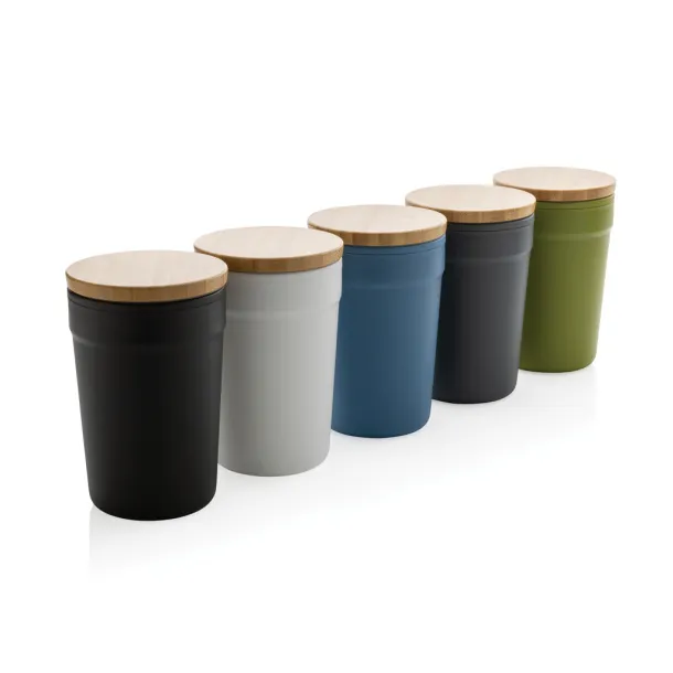  GRS RPP mug with FSC® bamboo lid - XD Collection Grey 