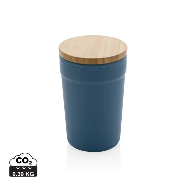  GRS RPP mug with FSC® bamboo lid - XD Collection blue 