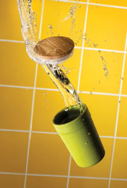  Šalica od GRS RPP-a s FSC® poklopcem od bambusa, 300 ml - XD Collection 45533C