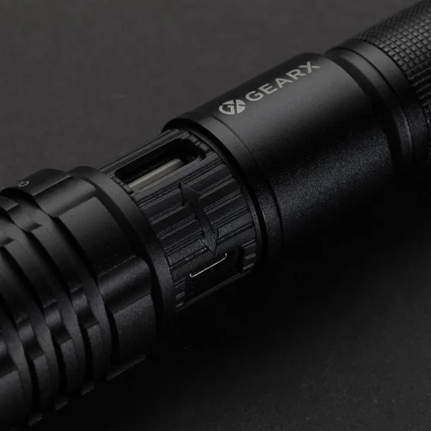 Gear X USB re-chargeable torch - GearX Black 