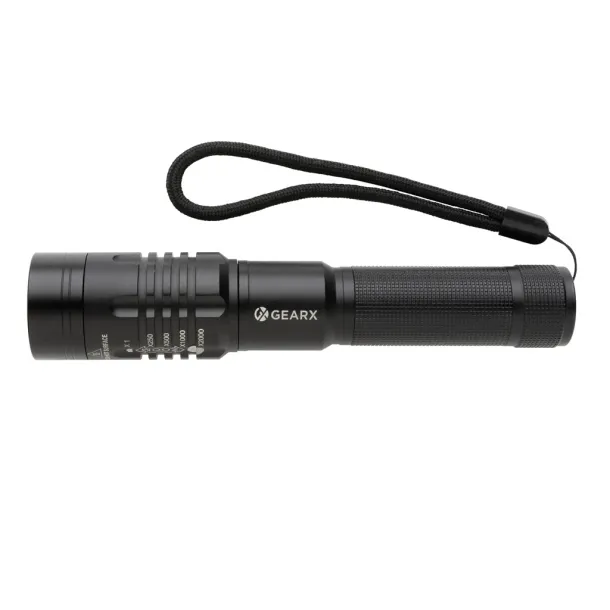 Gear X USB re-chargeable torch - GearX Black 