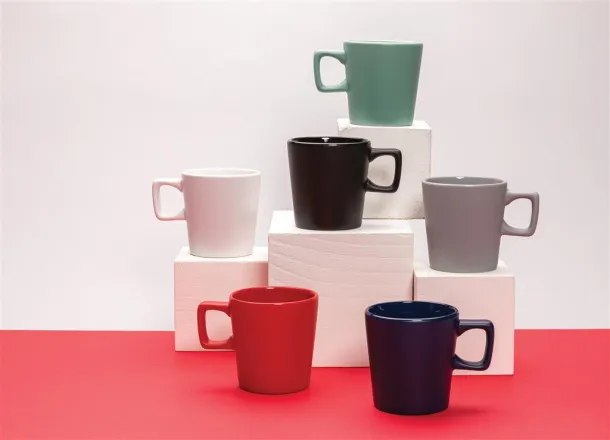  Ceramic modern coffee mug - XD Collection Black Black