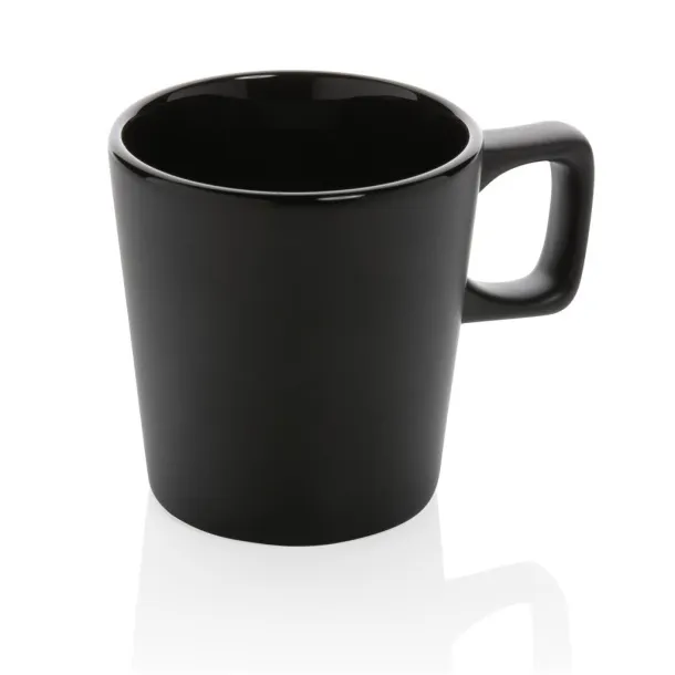  Ceramic modern coffee mug - XD Collection Black Black