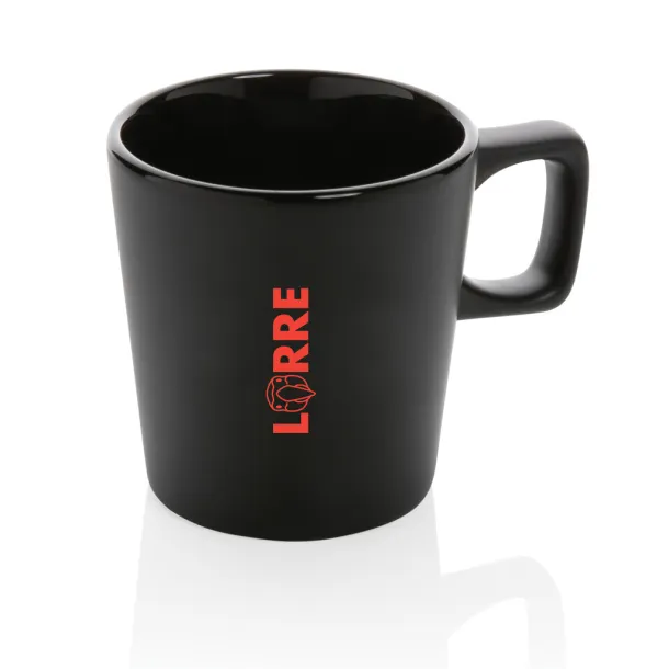  Ceramic modern coffee mug - XD Collection Black Black