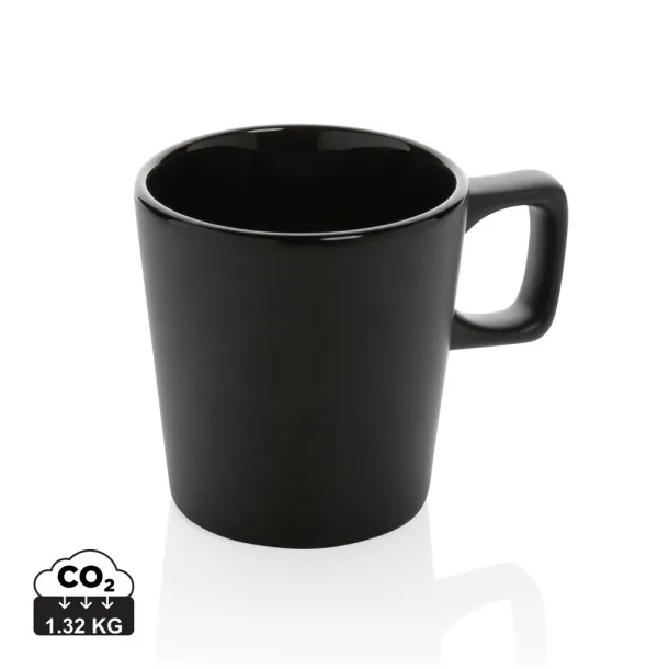  Ceramic modern coffee mug - XD Collection Black Black