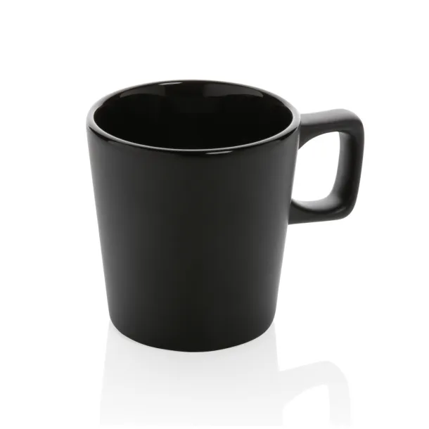  Ceramic modern coffee mug - XD Collection Black Black