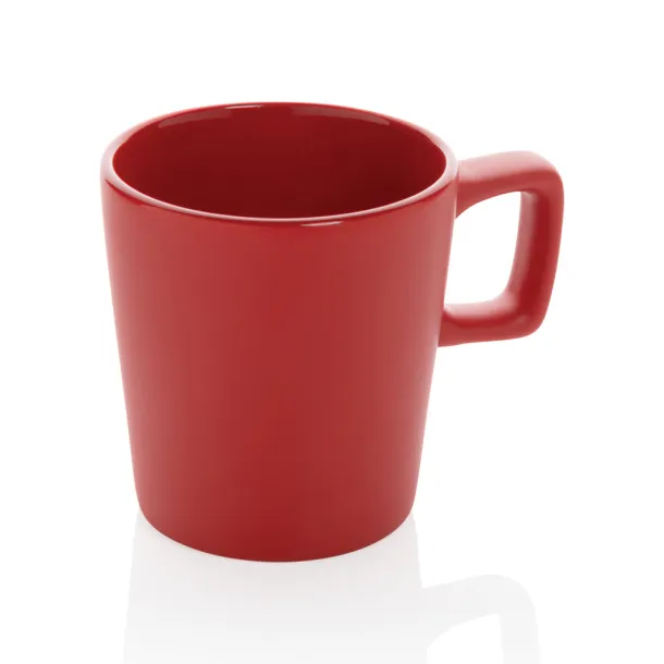  Keramička šalica za kavu, 300 ml - XD Collection Crvena