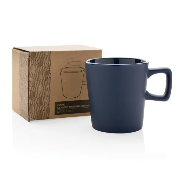  Ceramic modern coffee mug - XD Collection Navy 