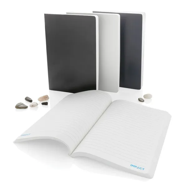  Impact softcover stone paper notebook A5 - XD Collection Black 