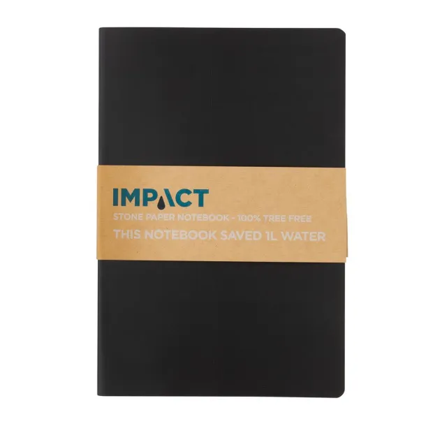  Impact A5 notes od kamenog papira - XD Collection Crna 