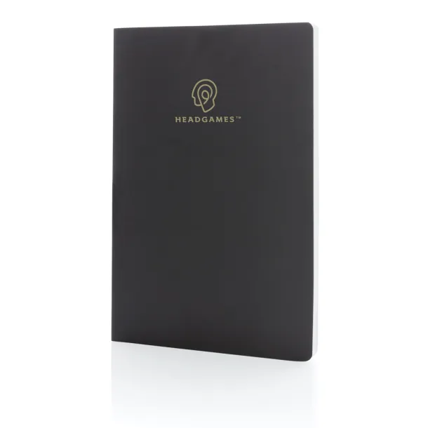  Impact softcover stone paper notebook A5 - XD Collection Black 